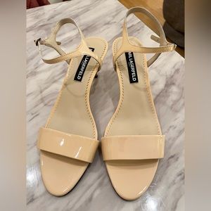 Karl Lagerfeld Nude Heel Sandals